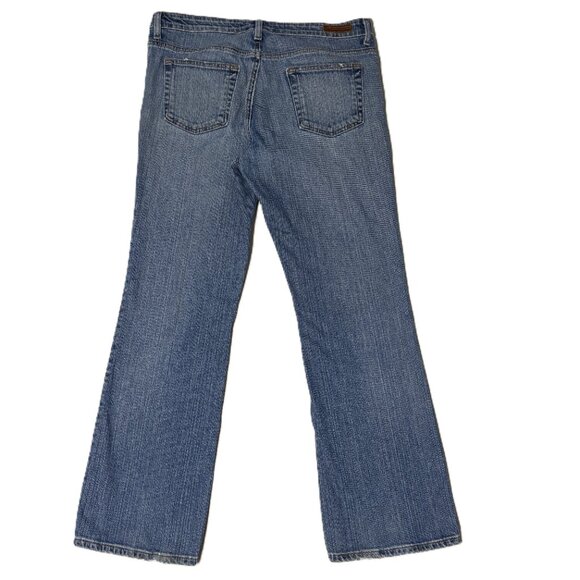 Polo Jeans Co Ralph Lauren Womens 14 Bootcut Denim Jeans Distressed Low Rise Y2K - Picture 2 of 14